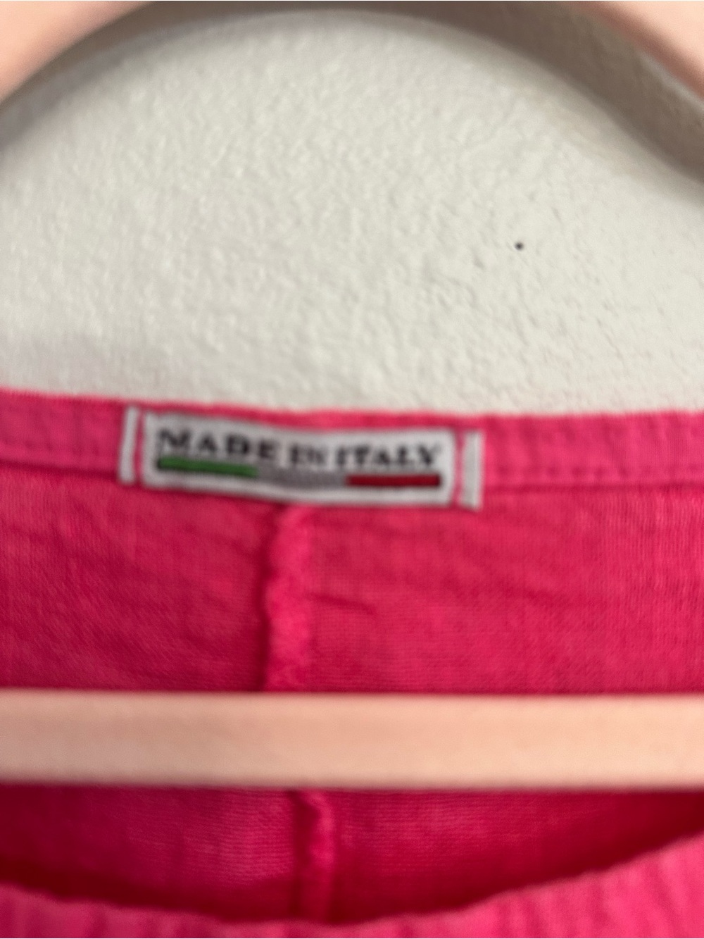 Women's Oversized Scoop Neck Top in‎ Hot Pink Linen Summer Lightweight - Picture 4 of 6